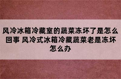 风冷冰箱冷藏室的蔬菜冻坏了是怎么回事 风冷式冰箱冷藏蔬菜老是冻坏怎么办